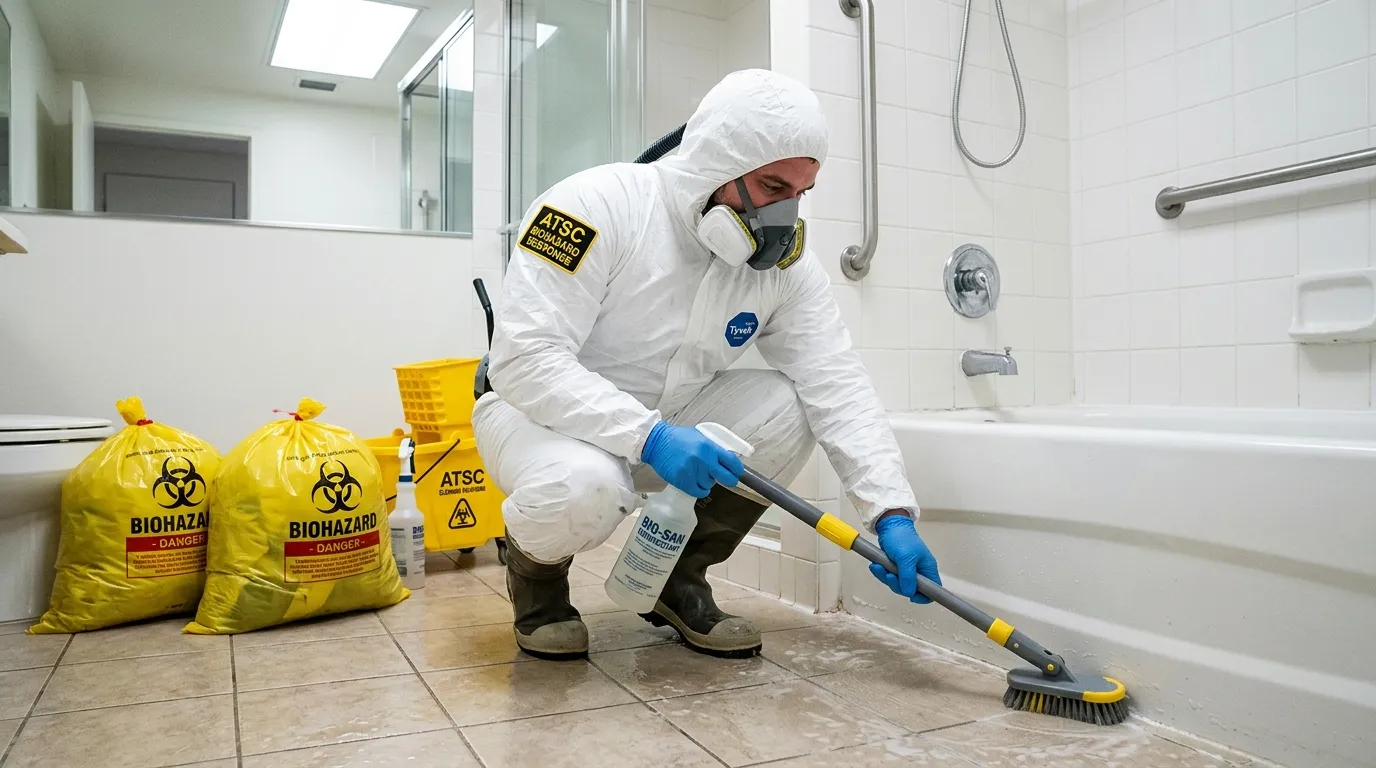 Decontamination equipment deployed for Blood Cleanup in Clinton Township